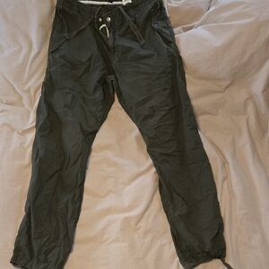 H&M Dark Olive Green Utility Pants for Men Size 34 Waist